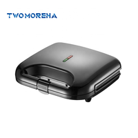 Machine à sandwich électrique 2 tranches Cool Touch Mini Panini Grill Press Machine avec boîtier de refroidissement pour usage domestique Fabriqué en Chine