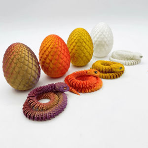 Huevo <span class=keywords><strong>de</strong></span> Víbora <span class=keywords><strong>de</strong></span> Pascua Impreso en 3D Personalizado, Juguete Decorativo Antiestrés para Niños y Niñas, Regalo Novedoso - Product Image 4