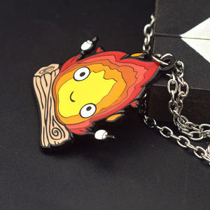 Venta al por mayor 5CM Howl's Moving Castle <span class=keywords><strong>Manga</strong></span> Recoger Anime Aleación Llavero Collar - Product Image 3