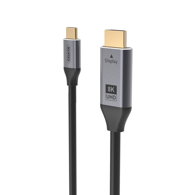 1.8M 2M Type-C to HDMI Adapter Cable 8K 60Hz 48Gbps USB Type C to HDMI 2.1 Cable