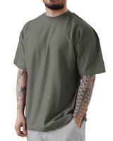 T-shirt décontracté pour homme, col rond, manches courtes, tricoté, respirant, écologique, plusieurs couleurs, personnalisable, vente en gros OEM