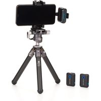 Microphone cravate sans fil Saramonic Blink500B2+ pour iPhone, Android, appareils photo reflex numériques, USB-C, streaming en direct, enregistrement YouTube
