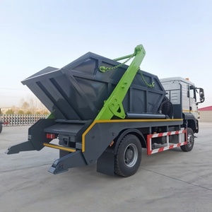 Camión de Basura Shacman de 10cbm 4X4 con Brazo Giratorio y Contenedor de Rodillos, Camión de Basura con Cargador de Contenedores de 8-10cbm en Venta - Product Image 3