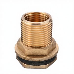 Raccord de réservoir d'eau en laiton pour tuyau d'arrosage, 3/4'' GHT mâle vers 1/2'' NPT femelle, raccord traversant - Product Image 3