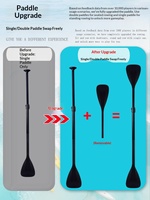 Planche à pagaie gonflable (SUP) double couche épaissie SN-1121 unisexe pour la navigation, la pêche et la pêche à la ligne flottante
