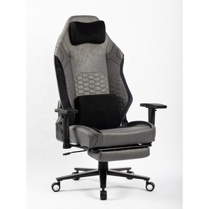 Metal <strong>Wheels</strong> with Aluminum Alloy Feet Big Size Widen Cushion Size XL Magnetic Headrest Office <strong>Gamer</strong> Gaming <strong>Chair</strong> with Footrest - Product Image 2