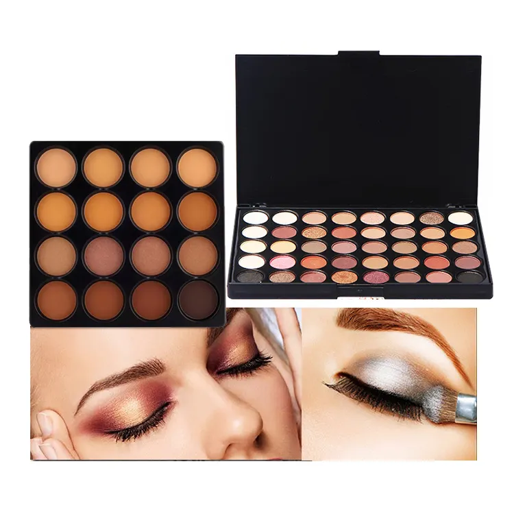 Wholesale OEM Cosmetics Manufacturer Colorful Custom Make up Mini Smoky Matte Eye Shadow Palette Lady's Eyes Beauty Makeup Dry