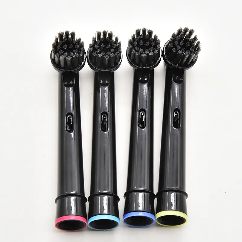 Fibre Biodegradable Teeth Brush Heads Bamboo Charcoal Toothbrush Head 4 pcs/pack SB17a