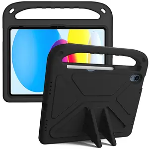 เคสแท็บเล็ตสำหรับ iPad 10th Generation 10.9นิ้ว,เคสแท็บเล็ตโฟม EVA นิ่มกันกระแทกทนทานพร้อมด้ามจับขาตั้งพับได้ปี2022