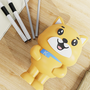 Custom Stationery Organizer <b>Cute</b> <b>Bear</b> Pattern Silicone Pencil Bag Zipper Pencil case Coin Purse Keychain Set for Kids - Product Image 1