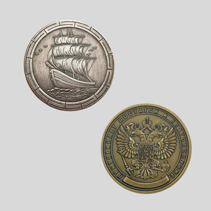 Monete Commemorative in metallo a doppio lato personalizzate in fabbrica con stile moderno con punto di riferimento della Malesia - Product Image 1