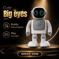 Robot intelligent éducatif interactif pour bureau, cadeau créatif, robot dansant, robot programmable, haut-parleur