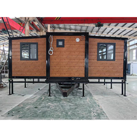 Maisons mobiles haute performance Conteneur extensible Maison préfabriquée moderne et populaire Petite maison avec remorque