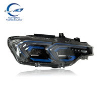 Ensemble de phares LED 12V pour BMW Série 3 M3 F30 F35, plug and play, couleur de lumière bleue, phares avant, 2013-2018
