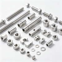Composants industriels en acier inoxydable usinés avec précision sur commande CNC, service de fraisage et de tournage en usine
