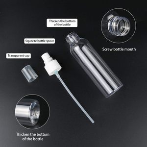 Botella de Perfume Transparente con Pulverizador de Niebla Fina, 30-150 ml, PET, con Bomba Pulverizadora - Product Image 3