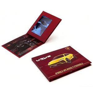 Biglietto da Visita <span class=keywords><strong>Video</strong></span> LCD Personalizzato con Copertina Morbida o Rigida, Brochure <span class=keywords><strong>Video</strong></span> con Schermo LCD da 7-10 Pollici per Promozione del Marchio - Product Image 4