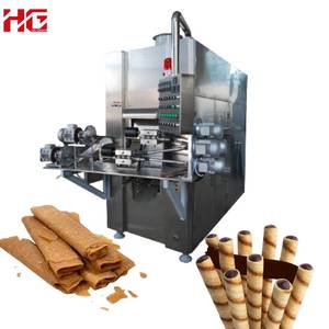 Machine à gaufres électriques et à gaz HG avec bâtonnets de gaufres plats et système d'emballage - Product Image 1