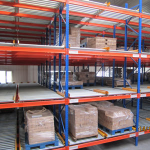 Aliran <span class=keywords><strong>Racking</strong></span> palet rol gravitasi dengan kepadatan tinggi gudang - Product Image 3