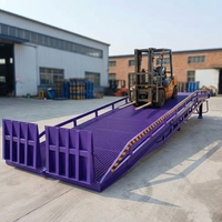 8-15ton Portable Hydraulique Mobile Yard Rampe Conteneur Chariot Élévateur Rampe De Quai De Chargement Pour Camions