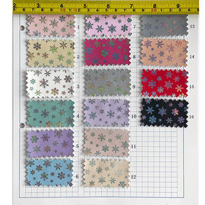 نمط ندفة الثلج المطبوعة بالليزر عاكس اصطناعي لحفلات عيد الميلاد التنجيد المجسم بو الجلود فو - Product Image 3