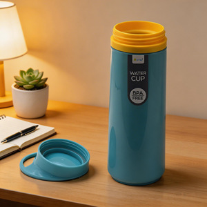 แก้วน้ำสีฟ้า ปราศจากสาร BPA สำหรับนักเรียนเดินทาง - Product Image 3