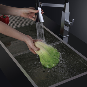 Rubinetto da <span class=keywords><strong>cucina</strong></span> montato sul ponte corpo cromato tubo <span class=keywords><strong>nero</strong></span> flessibile Pull Down spruzzatore <span class=keywords><strong>miscelatore</strong></span> da <span class=keywords><strong>cucina</strong></span> rubinetto lavello rubinetto dell'acqua - Product Image 4