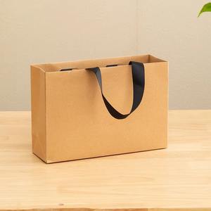 Lüks takı alışveriş seçim küçük boy mat siyah Kraft kağıt torba doğrudan üretici tarafından sağlanan özelleştirilebilir LOGO - Product Image 4