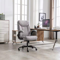 Chaise de bureau moderne avec accoudoirs relevables en tissu pour salle de réunion et bureau à domicile