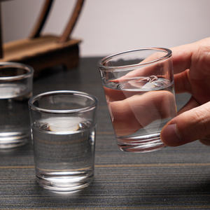 Verres à shot personnalisés avec logo, 80 ml, base lourde, verre à shot réutilisable transparent dans une boîte en papier personnalisée - Product Image 5