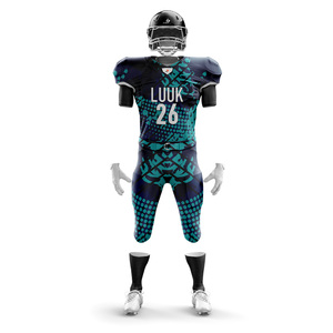Uniforme de football personnalisé pour hommes, maillot sublimé, pantalon en tissu extensible, vêtements d'équipe athlétiques durables, motif léopard d'été - Product Image 1