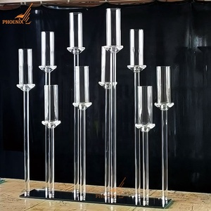 Elegant <strong>Table</strong> <strong>Centre</strong> <strong>Pieces</strong> <strong>Wedding</strong> Crystal Candelabra Event Decoration 10 Arms Glass Candle Holders Centerpieces on Sale - Product Image 3
