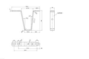 Soporte de Pared Quan Pham E de Alta Calidad, Especificación ASTM A153, Tamaño 187" x 1-1/2", Fábrica en Vietnam - Product Image 4