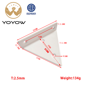 Support d'étagère en forme de L en acier de haute qualité, durable et imperméable, accessoire de meubles pour cuisine, salle à manger, atelier, hôtel - Product Image 3