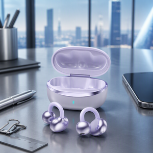 Earbud Brightblue Clip ENC Peredam Kebisingan Layar LED Bass Mendalam Penyesuaian Pas Badan untuk Olahraga dan <span class=keywords><strong>Gaming</strong></span> Tahan Air IPX-5 5.3 AAC 30ms - Product Image 6