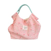 Tas Tangan Kelinci Kartun Embos untuk Wanita, Tas Kanvas Selempang dengan Kancing Magnet