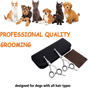 Coupe-ongles pour animaux de compagnie en acier inoxydable, pointe ronde de 4 pouces, pour toilettage des chiens, ciseaux de beauté, conception pratique - Product Image 2