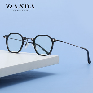 Danda Eyewear TJ858 TR Metal Full Frame Anti Blue <b>Light</b> Glasses Unisex Plano Lenses <b>UV</b> Resistant - Product Image 2