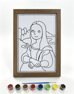 Kit Artistico 3D WingArt in Velluto per Bambini, Set per Dipingere Fai-da-Te, Attività Creativa di Colorazione, <span class=keywords><strong>Monalisa</strong></span>, Regalo Ideale per Età 4+ - Product Image 3