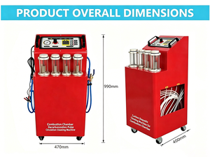 Machine de nettoyage par impulsions à circulation pour la décarbonisation des chambres de combustion, directement de l'usine, pour atelier de réparation automobile, certifiée CE - Product Image 3