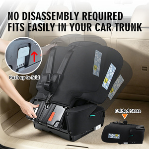 <span class=keywords><strong>Coussin</strong></span> rehausseur à dossier haut pliable à un bouton avec fixation ISOFIX ECE R129 pour enfants de 76 à 150 cm, appuie-tête réglable en 10 positions - Product Image 6