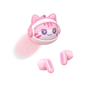 Tai nghe ONIKUMA TX603 dễ thương, kiểu hoạt hình, TWS, thiết kế công thái học, <span class=keywords><strong>Bluetooth</strong></span>, chất lượng âm thanh HIFI, không dây, thích hợp cho đi làm và du lịch - Product Image 1