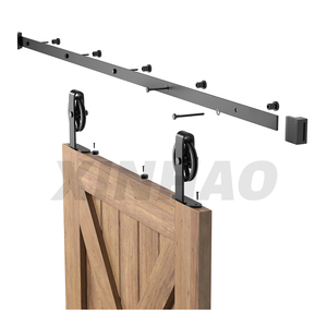 Skysen 6.6ft/2M cửa duy nhất Carbon thép bánh xe lớn cửa phần cứng Kit Top gắn Barn Door phần cứng - Product Image 5