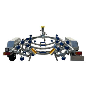 Remorques de <span class=keywords><strong>bateau</strong></span> à double essieu <span class=keywords><strong>Remorque</strong></span> de <span class=keywords><strong>bateau</strong></span> en aluminium Capacité de charge 2500kg <span class=keywords><strong>Remorque</strong></span> de <span class=keywords><strong>bateau</strong></span> utilitaire Jet Ski Kayak personnalisée - Product Image 2