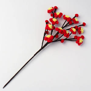 Hecho a mano tejido solo artificial <span class=keywords><strong>Chimonanthus</strong></span> Praecox Lamei Wintersweet Flor de ganchillo para Navidad Día de la madre nuevo - Product Image 5