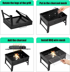 Fabricant de grils portables en acier inoxydable pliables pour barbecue en plein air - Product Image 3