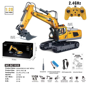 BC1043/BC1044/BC1035 <b>RC</b> 2.4G Remote <b>Control</b> Excavator Engineering Vehicle Model Car Toy Dump Truck Crawler Bulldozer Gift 1/20 - Product Image 4
