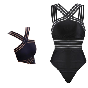 Traje de Baño Entero para Mujer con Diseño Calado, Tejido Personalizado, Servicio OEM - Product Image 1