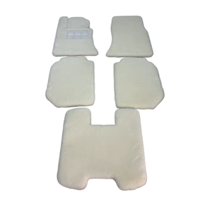 Tapis de luxe sur mesure blancs en laine australienne 35 mm, imperméables, anti-poussière, antidérapants, aiguilletés, 4 pièces pour Rolls-Royce Ghost Extended - Product Image 1