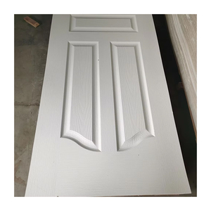 Hoja de piel de Puerta de Hierro de acero y aluminio de diseño moderno Materiales de puerta en relieve con estándar de emisión de formaldehído <span class=keywords><strong>MDF</strong></span> E1 liso - Product Image 1